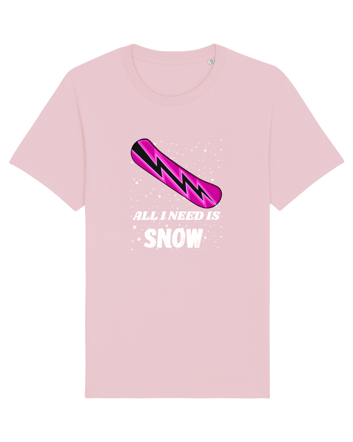 Tricou mânecă scurtă Unisex Rocker Cotton Pink