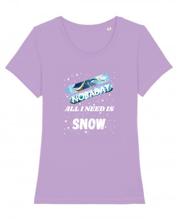 All I Need Is Snow & Snowboard Lavender Dawn