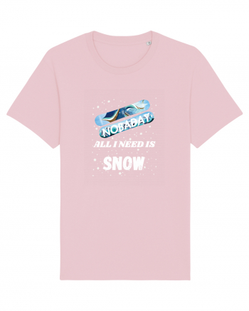 All I Need Is Snow & Snowboard Cotton Pink