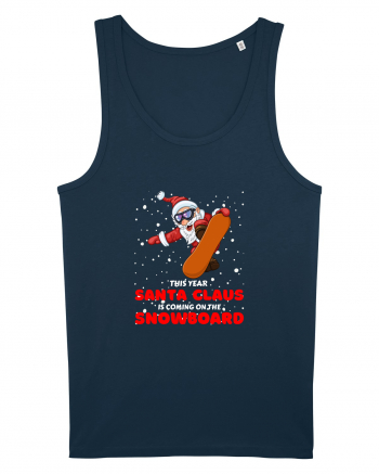 This Year Santa Claus Is Coming On The Snowboard Navy