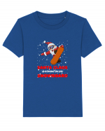 Santa Claus Is Coming On His Snowboard Tricou mânecă scurtă  Copii Mini Creator