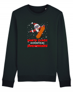 Santa Claus Is Coming On His Snowboard Bluză mânecă lungă Unisex Rise