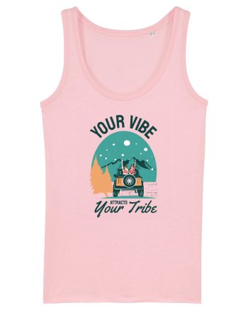 Your vibe attracts your tribe - culori deschise Cotton Pink