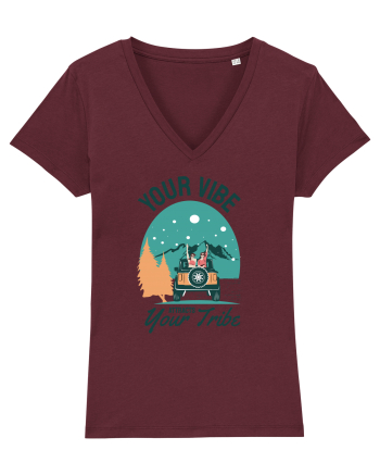 Your vibe attracts your tribe - culori deschise Burgundy