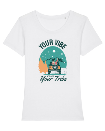 Your vibe attracts your tribe - culori deschise White