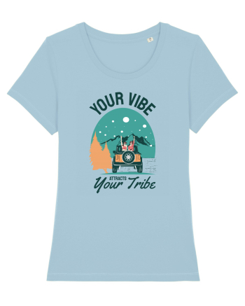 Your vibe attracts your tribe - culori deschise Sky Blue