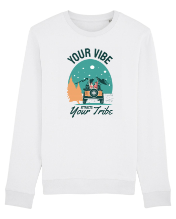 Your vibe attracts your tribe - culori deschise White