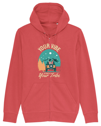 Your vibe attracts your tribe - culori inchise Carmine Red