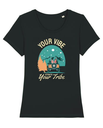 Your vibe attracts your tribe - culori inchise Black