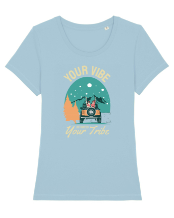 Your vibe attracts your tribe - culori inchise Sky Blue