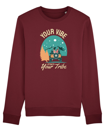Your vibe attracts your tribe - culori inchise Burgundy