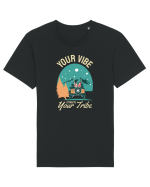 Your vibe attracts your tribe - culori inchise Tricou mânecă scurtă Unisex Rocker