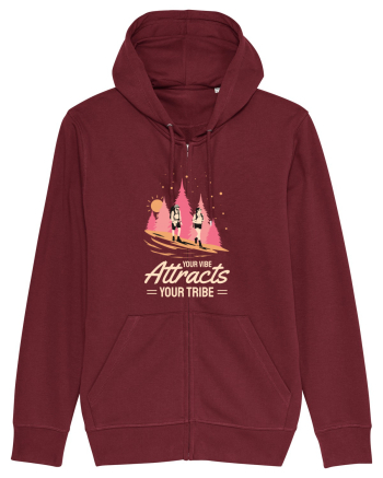 Pentru montaniarzi - Your vibe attracts your tribe Burgundy
