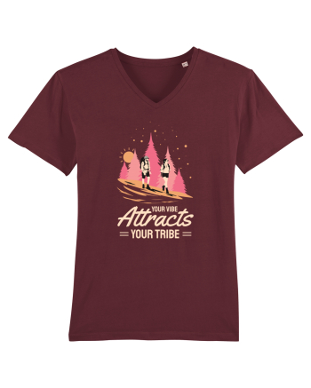 Pentru montaniarzi - Your vibe attracts your tribe Burgundy