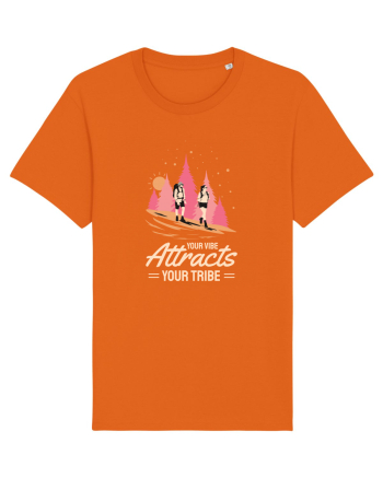 Pentru montaniarzi - Your vibe attracts your tribe Bright Orange