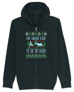 Pentru alergatori - Oh what fun it is to run Hanorac cu fermoar Unisex Connector