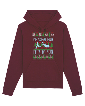 Pentru alergatori - Oh what fun it is to run Burgundy