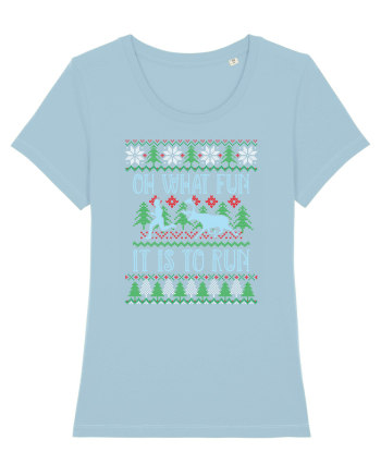 Pentru alergatori - Oh what fun it is to run Sky Blue
