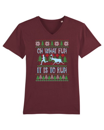 Pentru alergatori - Oh what fun it is to run Burgundy