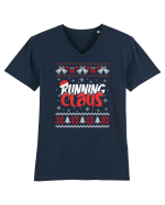 in stil ugly sweater - Running claus Tricou mânecă scurtă guler V Bărbat Presenter