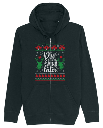 in stil ugly sweater - Run now wine later Black