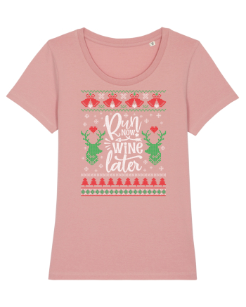 in stil ugly sweater - Run now wine later Canyon Pink