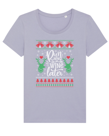 in stil ugly sweater - Run now wine later Lavender