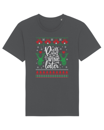 in stil ugly sweater - Run now wine later Anthracite