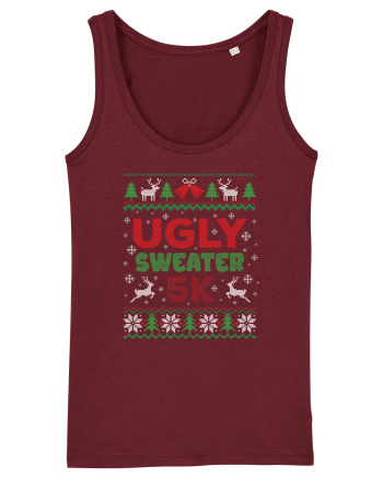 in stil ugly sweater - Ugly sweater 5k Burgundy