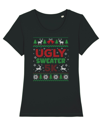 in stil ugly sweater - Ugly sweater 5k Black