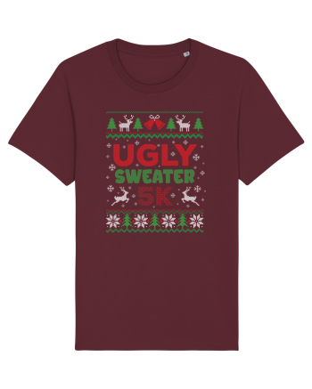 in stil ugly sweater - Ugly sweater 5k Burgundy
