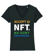 Accept si NFT Tricou mânecă scurtă guler V Damă Evoker