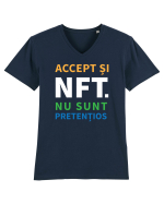 Accept si NFT Tricou mânecă scurtă guler V Bărbat Presenter