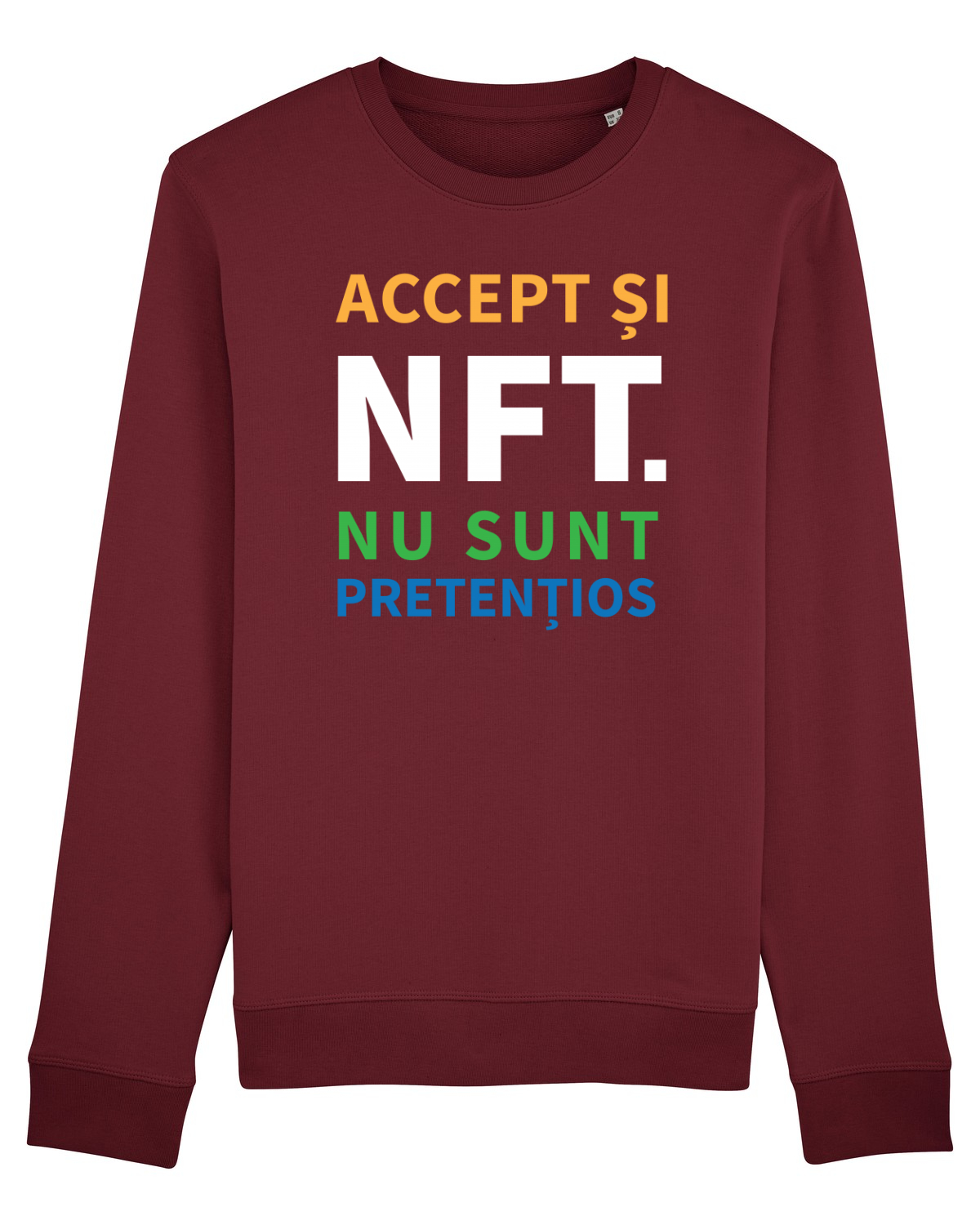 Bluză mânecă lungă Unisex Rise Burgundy