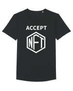 Accept NFT Tricou mânecă scurtă guler larg Bărbat Skater