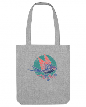 Vintage bird Heather Grey