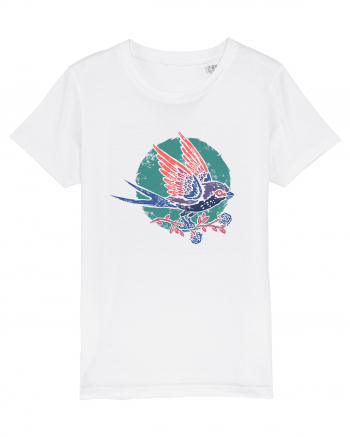 Vintage bird White