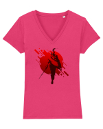 Shadow warrior Tricou mânecă scurtă guler V Damă Evoker