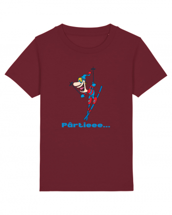 Pârtie... Schior începător! Feriți-vă! Burgundy