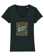 Bourbon Whiskey Tricou mânecă scurtă guler V Damă Evoker