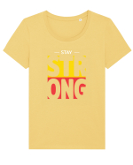Stay Tricou mânecă scurtă guler larg fitted Damă Expresser