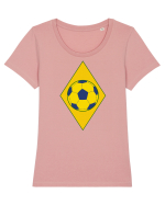 Brazlia  Tricou mânecă scurtă guler larg fitted Damă Expresser