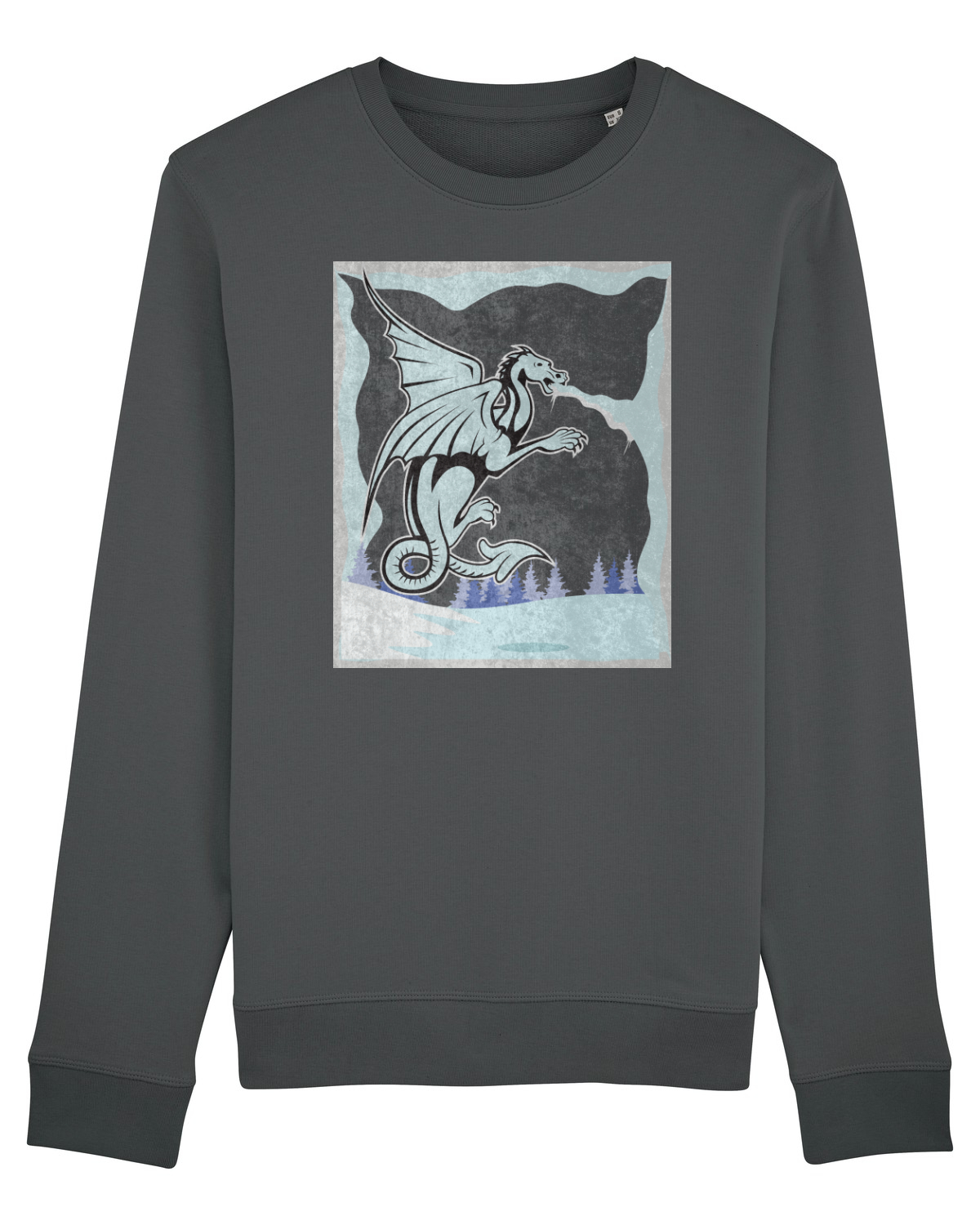 Bluză mânecă lungă Unisex Rise Anthracite