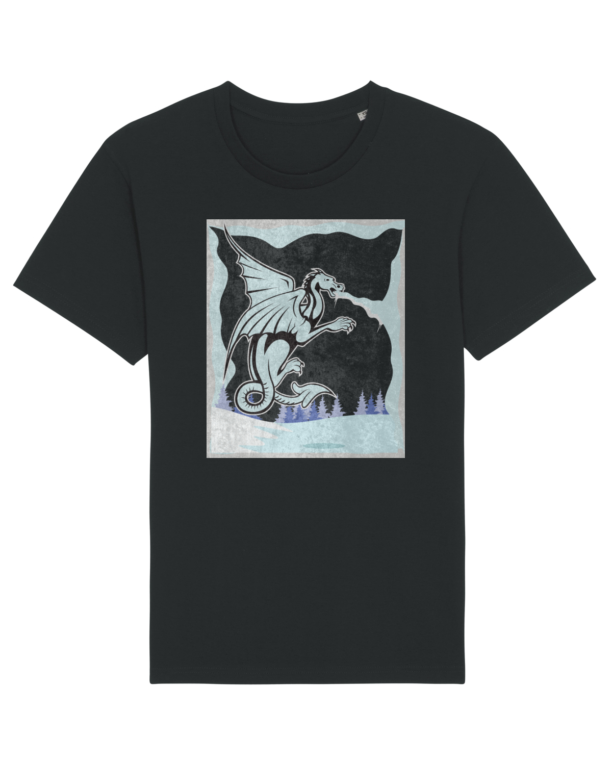 Tricou mânecă scurtă Unisex Rocker Black
