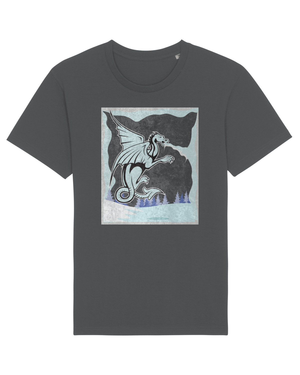 Tricou mânecă scurtă Unisex Rocker Anthracite