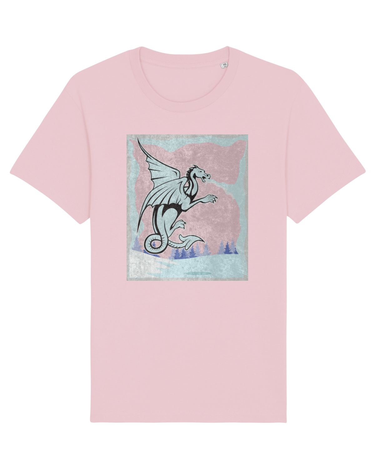 Tricou mânecă scurtă Unisex Rocker Cotton Pink