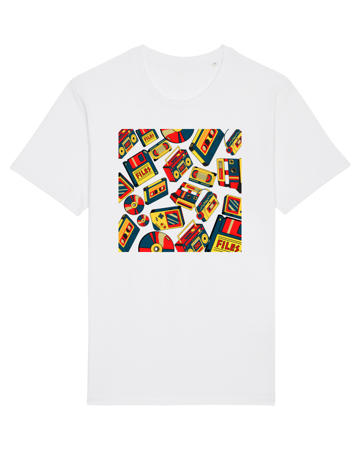 Tricou mânecă scurtă Unisex Rocker White