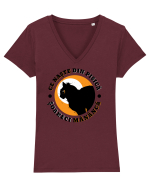 Ce naste din pisica Tricou mânecă scurtă guler V Damă Evoker