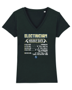 Electrician Tricou mânecă scurtă guler V Damă Evoker