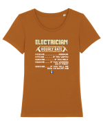 Electrician Tricou mânecă scurtă guler larg fitted Damă Expresser